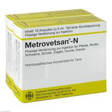 Abbildung: Metrovetsan N Injektionslösung vet. (für Tiere) 20X5 ml, Injektionslösung PZN 01066484 