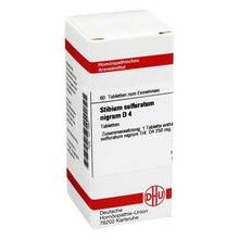 Abbildung: STIBIUM SULFURATUM NIGRUM D 4 Tabletten 80 St, Tabletten PZN 01071657 