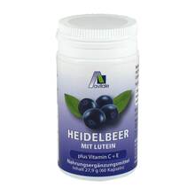 Abbildung: Heidelbeer Kapseln + Lutein+C+E 60 St, Kapseln PZN 01082603 