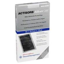 Abbildung: Actisorb 220 Silver 10,5x19 cm steril Kompressen 10 St, Kompressen PZN 01098780 