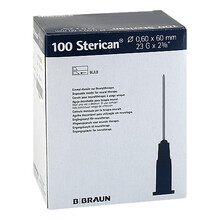 Abbildung: Sterican Kanülen 23 Gx2 3 / 8 0,6x60 mm 100 St, Kanüle PZN 01105439 