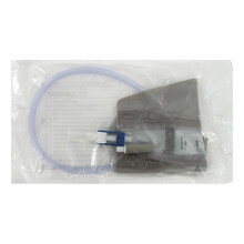 Abbildung: Beinbeutel 750 ml 50 cm steril kürzb.mit Klappventil 1 St, Beutel PZN 01178390 