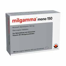 Abbildung: Milgamma mono 150 überzogene Tabletten 100 St, Überzogene Tabletten PZN 01221944 