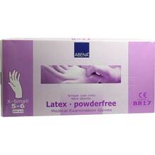 Abbildung: HANDSCHUHE Latex ungepudert x-small 8817 100 St, Handschuhe PZN 01235219 
