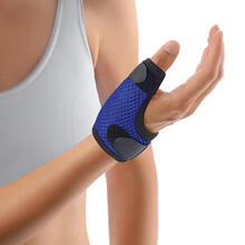 Abbildung: Bort Soft Daumenschiene kurz L blau 1 St PZN 01256693 