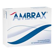 Abbildung: Ambrax Tabletten 50 St, Tabletten PZN 01277494 