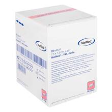 Abbildung: VLIES-SCHLITZKOMPRESSEN steril 5x5 cm 6fach 25X2 St, Kompressen PZN 01280154 