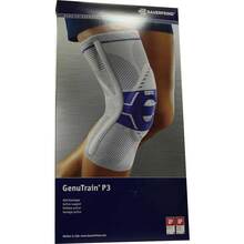 Abbildung: Genutrain P3 Kniebandage links Größe 1 titan 1 St, Bandage PZN 01285111 
