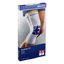 Abbildung: Genutrain P3 Kniebandage links Größe 2 titan 1 St, Bandage PZN 01285128 