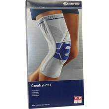 Abbildung: Genutrain P3 Kniebandage links Größe 6 titan 1 St, Bandage PZN 01285217 
