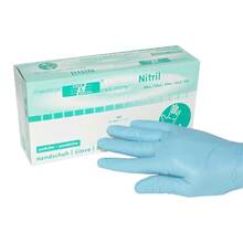 Abbildung: Handschuhe Nitril unsteril puderfrei Größe L blau 100 St, Handschuhe PZN 01288233 