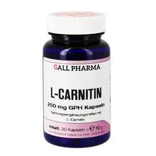 Abbildung: L-Carnitin 250 mg Kapseln 30 St, Kapseln PZN 01290460 