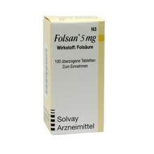 Abbildung: Folsan 5 mg Tabletten 100 St, Tabletten PZN 01300106 