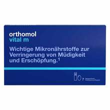 Abbildung: Orthomol Vital M Trinkfläschchen / Kapseln Kombipack. 7 St, Trinkampullen PZN 01319844 