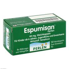 Abbildung: Espumisan Perlen 40 mg Weichkapseln 50 St, Weichkapseln PZN 01320439 
