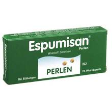 Abbildung: Espumisan Perlen 40 mg Weichkapseln 25 St, Weichkapseln PZN 01320451 
