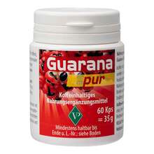 Abbildung: Guarana Pur 500 Kapseln 60 St, Kapseln PZN 01340904 