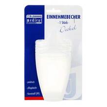 Abbildung: Einnehmebecher mit 2 Griffen + 2 Deck.4+8+12mm milchig 1 St PZN 01349756 