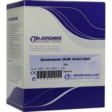 Abbildung: Einnehmebecher mit 2 Griffen + Deckel 4mm blau 1 St PZN 01349957 