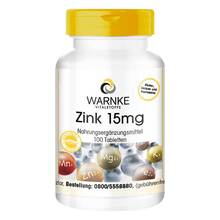 Abbildung: Zink 15 mg Tabletten 100 St, Tabletten PZN 01355188 