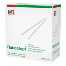 Abbildung: Raucotupf Stieltupfer kleiner Wattekopf 100 St, Tupfer PZN 01369167 