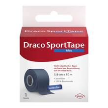 Abbildung: DRACO TAPEVERBAND 3,8 cmx10 m blau 1 St, Verband PZN 01389017 