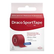 Abbildung: DRACO TAPEVERBAND 3,8 cmx10 m rot 1 St, Verband PZN 01389023 