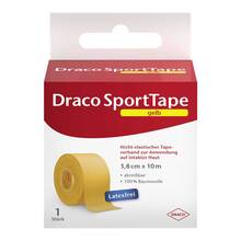 Abbildung: DRACO TAPEVERBAND 3,8 cmx10 m gelb 1 St, Verband PZN 01389046 
