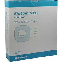 Abbildung: BIATAIN Super selbst-haftend Superabs.12,5x12,5 cm 10 St, Verband PZN 01403065 