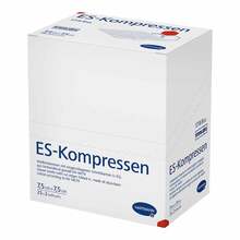 Abbildung: ES-Kompressen steril 7,5x7,5 cm 8fach 25X2 St, Kompressen PZN 01407063 