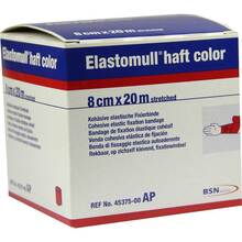 Abbildung: Elastomull haft color 8 cmx20 m Fixierbinde rot 1 St, Binden PZN 01412584 