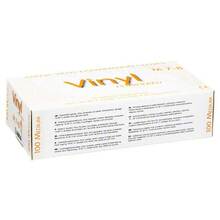Abbildung: VINYL Handschuhe medium 100 St, Handschuhe PZN 01412940 