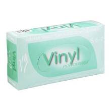 Abbildung: VINYL Handschuhe puderfrei small 100 St, Handschuhe PZN 01413052 