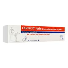 Abbildung: Calcivit D forte Brausetabletten 20 St, Brausetabletten PZN 01416493 