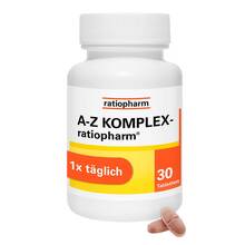 Abbildung: A-Z Komplex-ratiopharm Tabletten 30 St, Tabletten PZN 01433379 