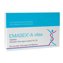 Abbildung: Emasex-A Vitex Tabletten 100 St, Tabletten PZN 01439732 