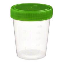 Abbildung: Urinbecher mit Schraubdeckel einzelverpackt 1 St PZN 01440793 