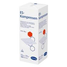 Abbildung: ES-Kompressen unsteril 7,5x7,5 cm 16fach 100 St, Kompressen PZN 01447217 