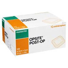 Abbildung: Opsite Post-OP 5x6,5 cm Verband einzeln steril 100X1 St, Verband PZN 01447424 