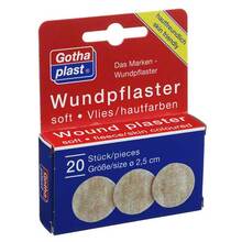 Abbildung: Gothaplast Wundpflaster soft Vlies 2,5 cm 20 St, Pflaster PZN 01456280 