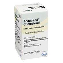 Abbildung: Accutrend Cholesterol Teststreifen 5 St, Teststreifen PZN 01471641 