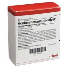 Abbildung: ACIDUM FUMARICUM INJEEL Ampullen 10 St, Ampullen PZN 01474361 