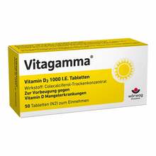 Abbildung: Vitagamma Vitamin D3 1.000 I.E. Tabletten 50 St, Tabletten PZN 01486039 