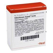 Abbildung: UBICHINON Injeel forte Ampullen 10 St, Ampullen PZN 01497445 