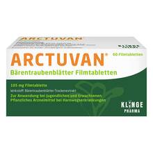 Abbildung: Arctuvan Bärentrauben Filmtabletten 60 St, Filmtabletten PZN 01532302 