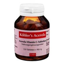 Abbildung: KÖHLER'S Acerola Tabletten 120 St, Tabletten PZN 01538635 