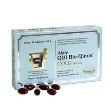 Abbildung: Q10 Bio Qinon Gold 100 mg Pharma Nord Kapseln 30 St, Kapseln PZN 01541525 