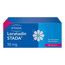Abbildung: Loratadin Stada 10 mg Tabletten 20 St, Tabletten PZN 01592439 