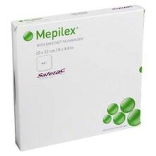 Abbildung: MEPILEX 20x22 cm Schaumverband 5 St, Verband PZN 01603404 