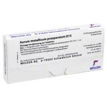 Abbildung: AURUM METALLICUM PRAEPARATUM D 15 Ampullen 8 St, Ampullen PZN 01618860 
